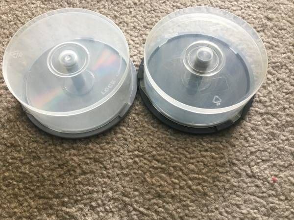 2 CD / DVD Storage Case Cake Box - Holds 25 Discs Each
