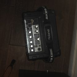 Jackson Electric Bass Guitar With Roland Micro Cube Amp