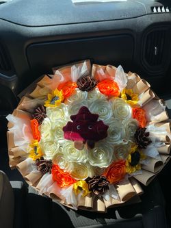 Fall bouquet eternal roses