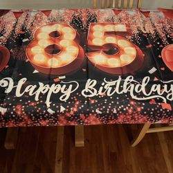 Happy 85th Birthday Banner