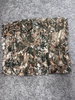 Camo Mini corset with Button Front