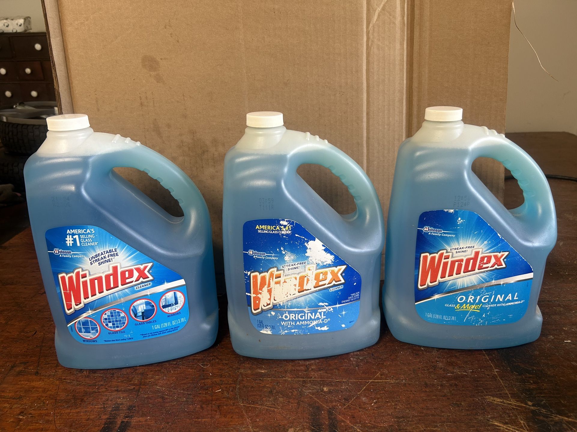 3 Windex Gallons