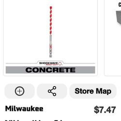 MILWAUKEE CARBIDE HAMMER DRILL BIT ¼