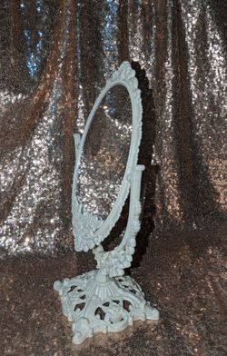 Ornate Vintage Style Double Sided Makeup Mirror