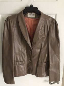 Women Leather Jacket Size 15/16