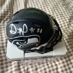 Seattle Seahawks Devon Witherspoon Autographed Mini Helmet