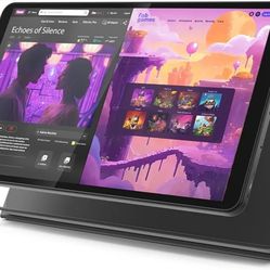 (Includes Case) Lenovo Tab One - Lightweight Tablet - up to 12.5 Hours of YouTube Streaming - 8.7" HD Display - 4 GB Memory - 64 GB Storage - MediaTek