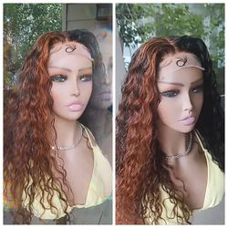 22" Water Wave Split Color Lace Front 