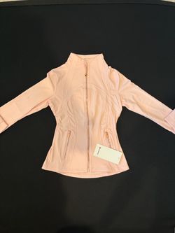 Orchid pink full length lululemon define jacket