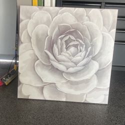 Painted Grey And White Picture Wall Art