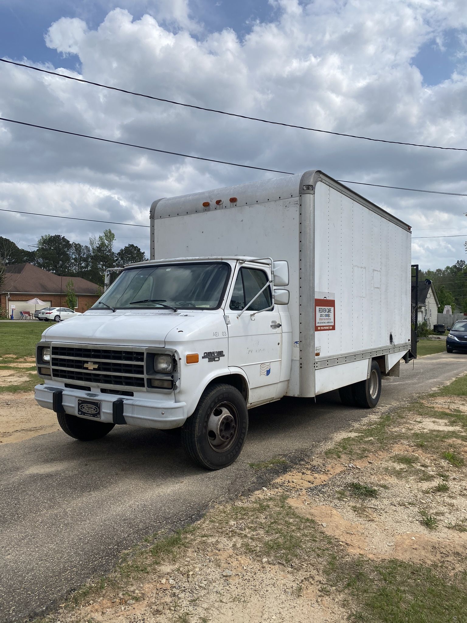 Chevy 30 Box Truck Special For Landscaping 95 Miles 186,000. As Is Engine And Transmission Very Good No Light On Dasbord 