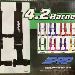 New PRP 2" 4.2 Seat Belt Harness Black For UTV Offroad Can-Am Rzr Razor Polaris 