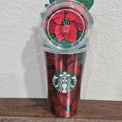 Brand New Starbucks Poinsettia Cup