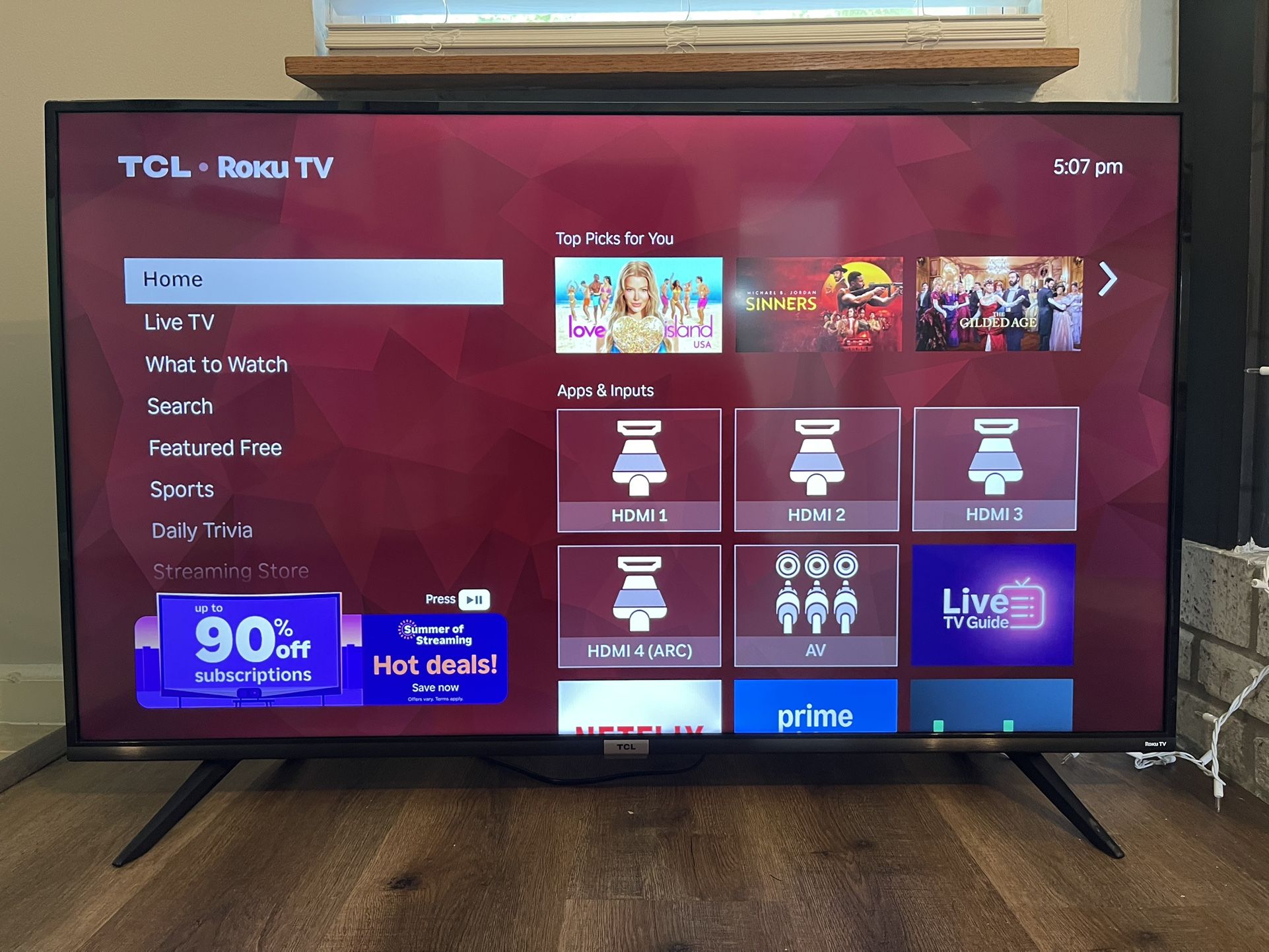 50” TCL Smart Roku 4K HDR TV Negotiable OBO