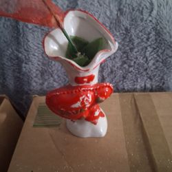 Used,  Small White Vase