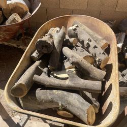 Firewood For Sale$15. Sold By The Wheelbarrow For See Pictures For Beauty.