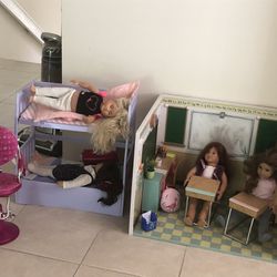 Dolls with Doll Furniture 