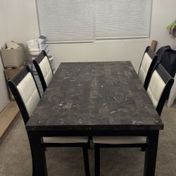 Marble Table With Chairs 