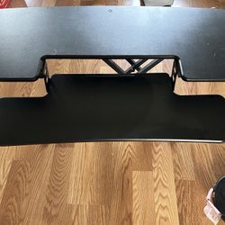 Standing Desk Converter - 42 Inch Adjustable Sit to Stand Up Desk Workstation