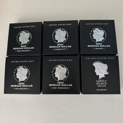 2021 Morgan Dollar + Peace Dollar Set