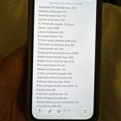 pokemon product prices