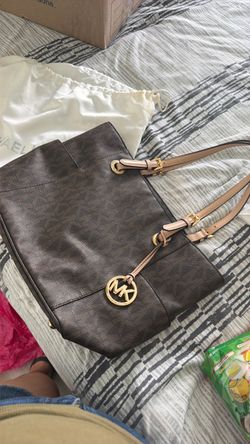 Brown Tote Bag M k