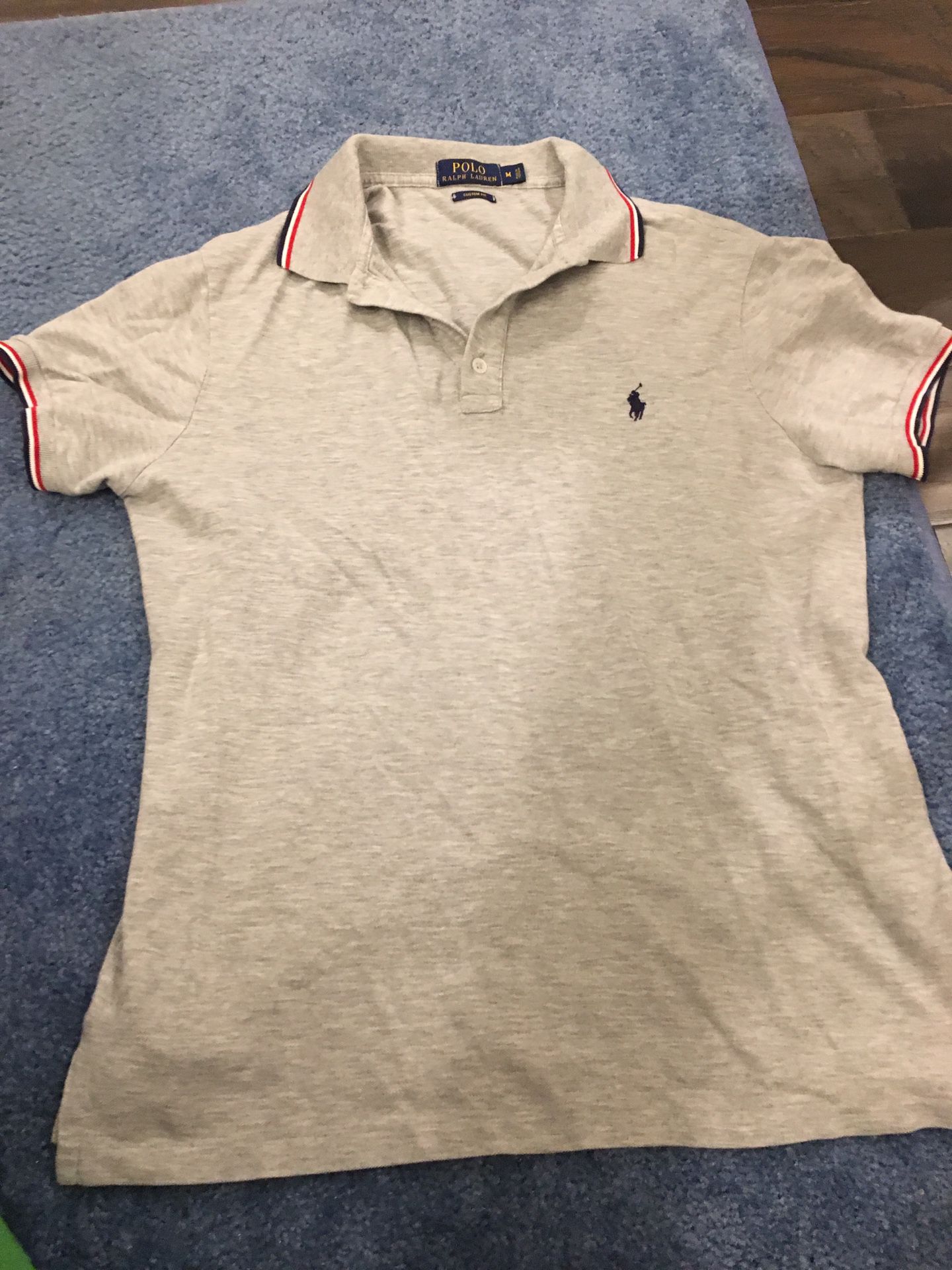 Kids polo medium shirt with stripes