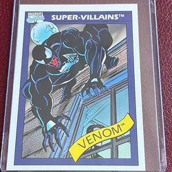 VENOM 1990 Impel Marvel Comics Universe Series 1 Super Villains Card #73 RJS