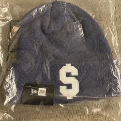 Supreme New Era Dollar Sign Navy Blue Beanie