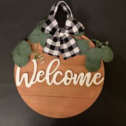NEW Welcome Front Door Wooden Sign