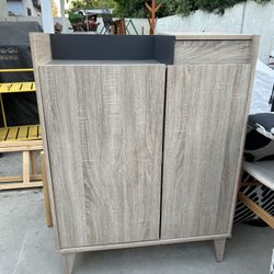 Latitude Run 2-Door Storage Cabinet For Shoes, Books, Etc.