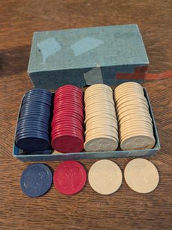 Vintage poker chips inbox
