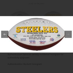 Jeff Reed Signed Steelers Football
