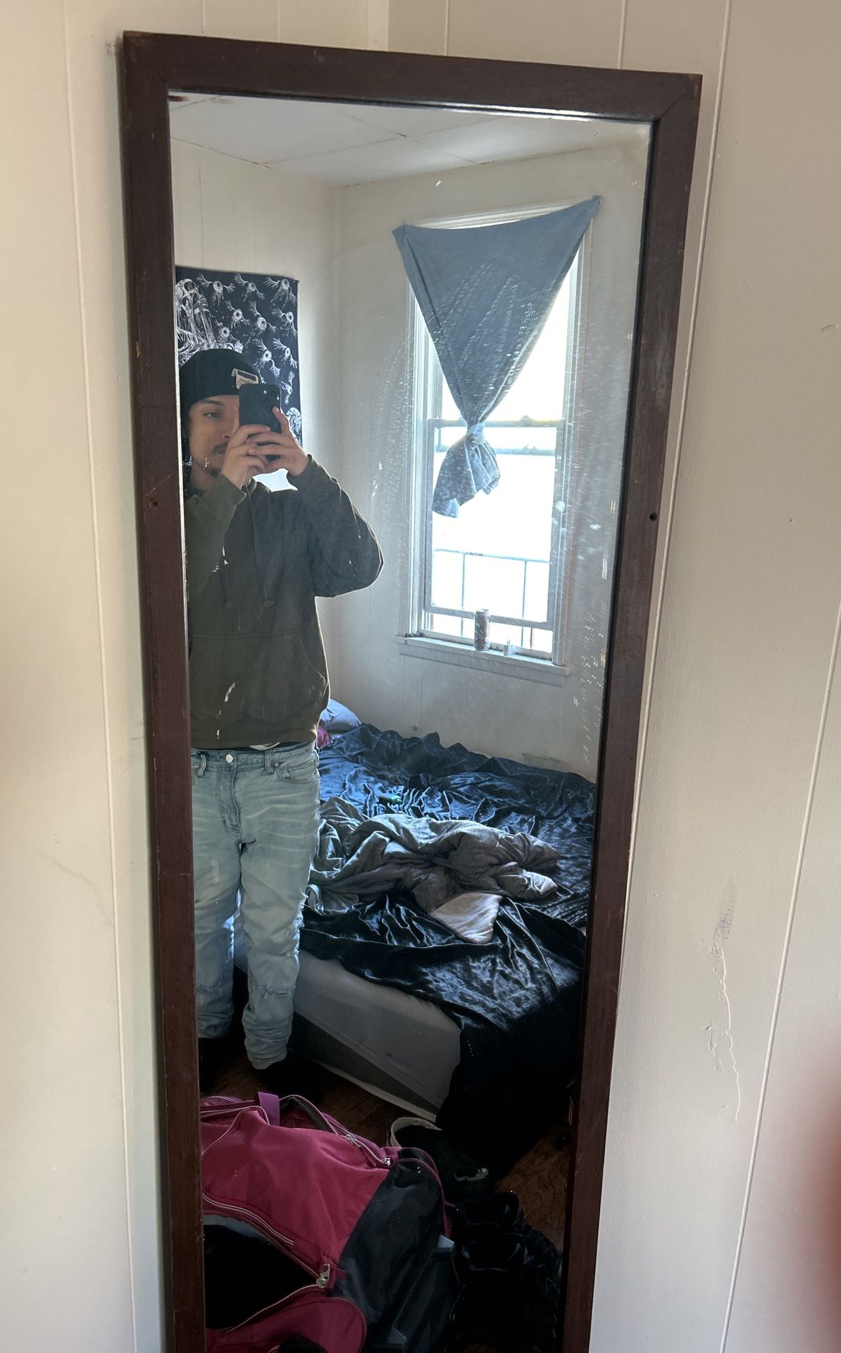 Heavy Wooden Mirror