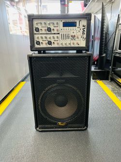 🔊 Pyle PMX402M 400W Powered Mixer + Squier Fender SQ12 PA Speaker Bundle