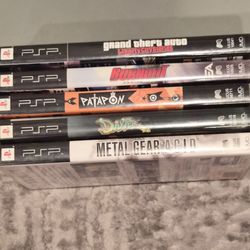 PSP Game Lot - GTA Liberty City Stories, Burnout Legends, Patapon, LocoRoco, Metal Gear Acid
