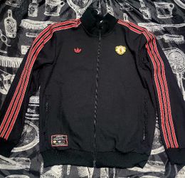 New Adidas Manchester United Terrace Icon Track Top Jacket Men’s Size L JF0358
