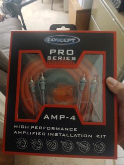 Concept Pro Series 4 Gauge Amp Kit Brand New In The Box