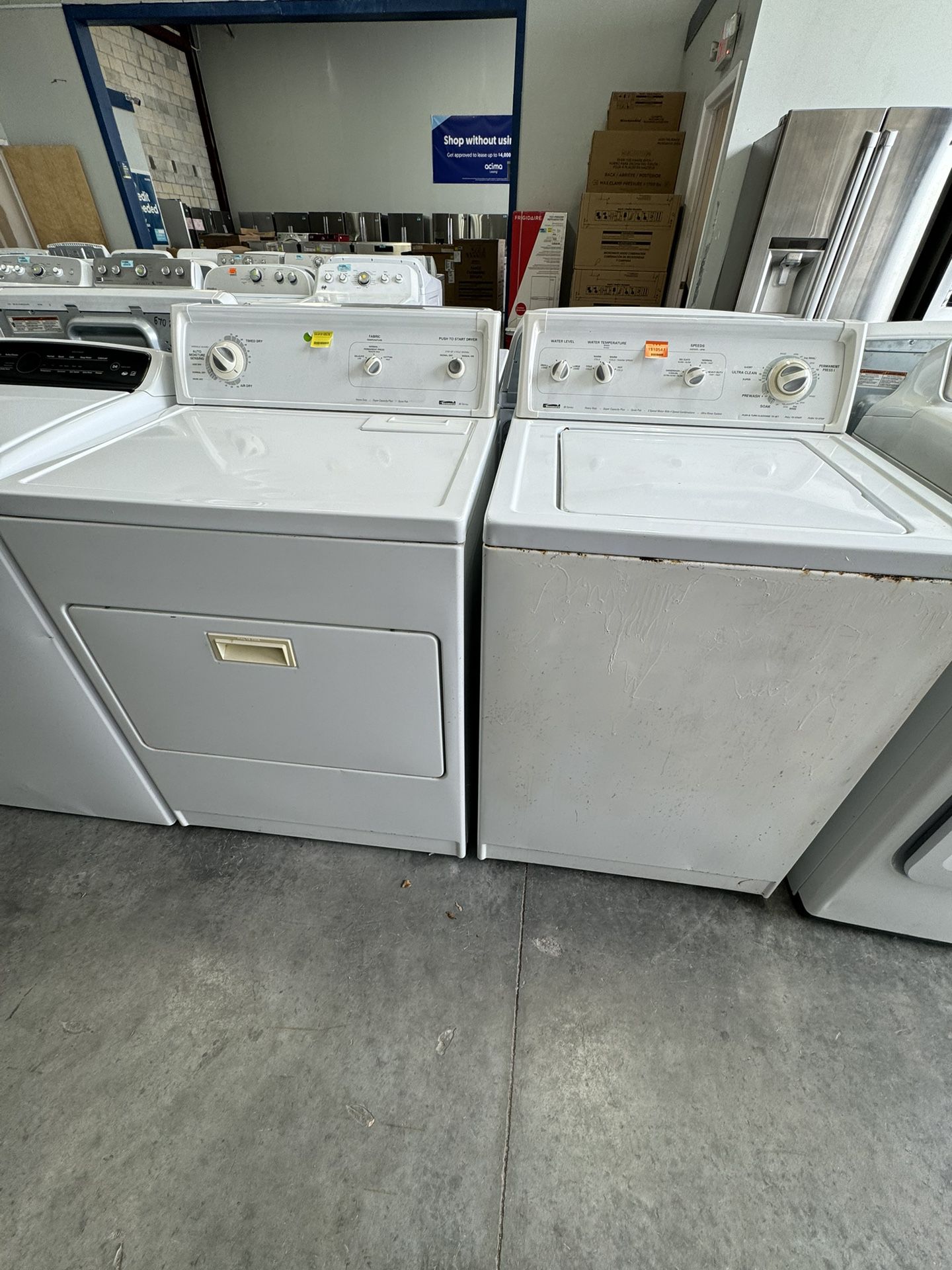 Kenmore Set Washing Machine & Electric Dryer 