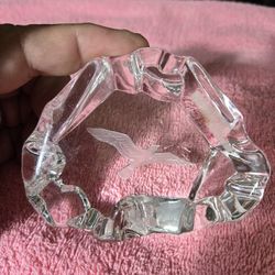 Crystal Hawk Paperwieght