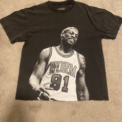 Dennis Rodman Graphic T-Shirt/ Size Large