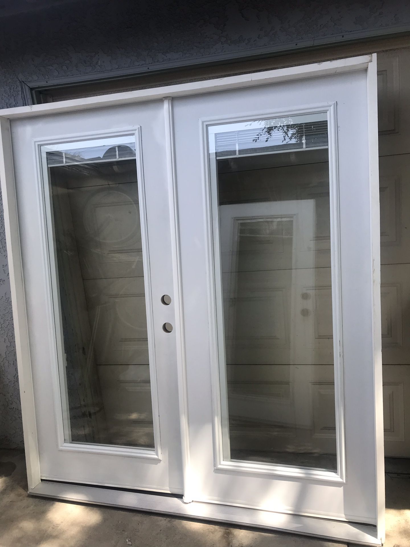 New patio French doors w / blinds or without