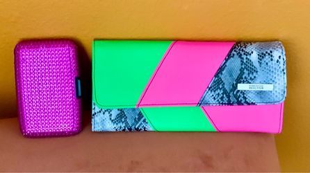 KENNETH COLE RETRO WALLET + PINK JEWEL CASE (SALE)