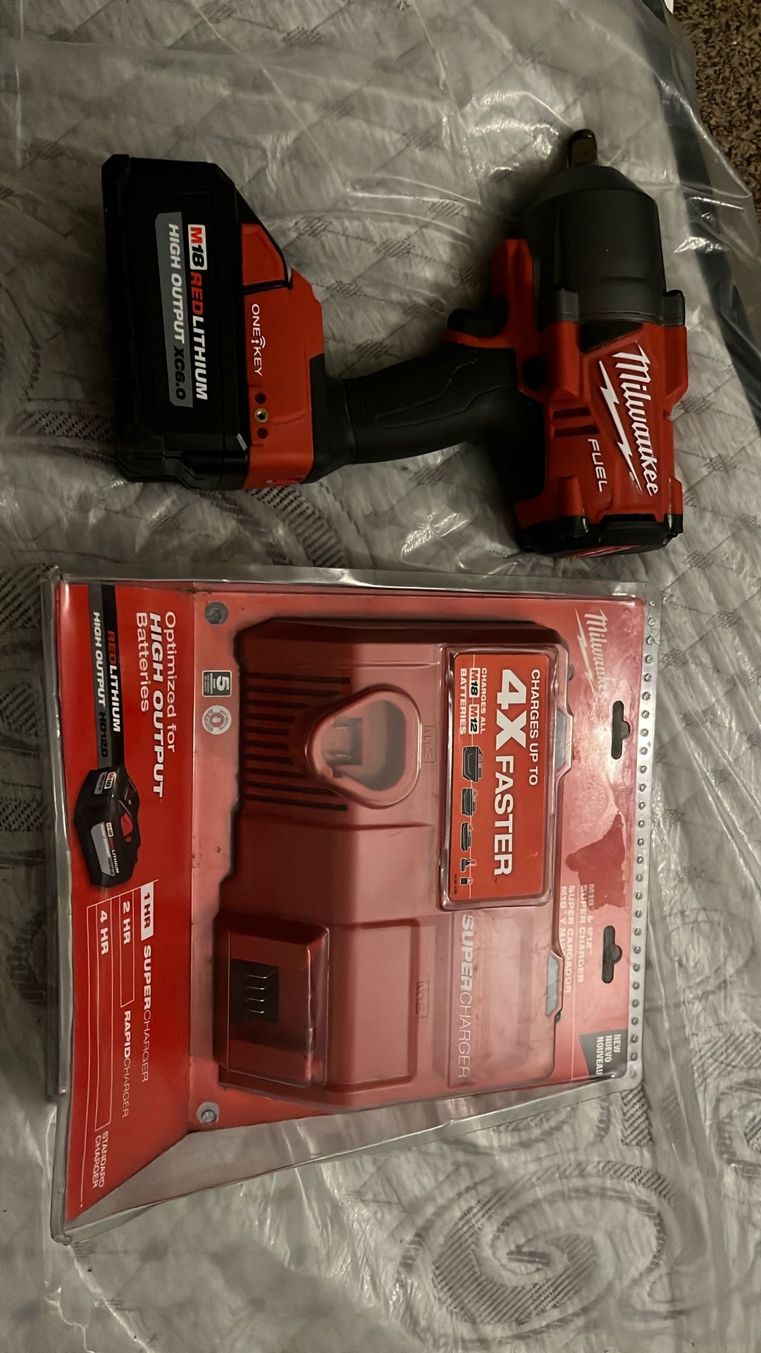 NewMilwaukee Fuel 2/1 Inch Impact Wage High Output Battery Relative Xc 6.0 New