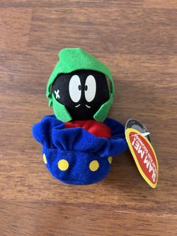 Marvin The Martian Beanbag Toy 1998 NWT 