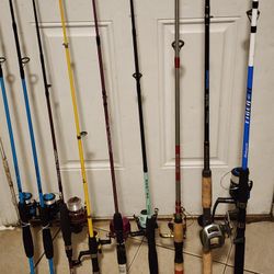 Fishing Pole With Reels Take It All Lot For $180