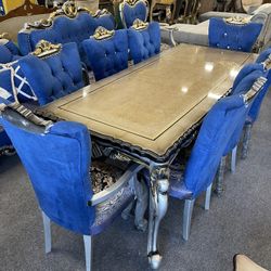 New Dining Table With 8 Chairs - Delivery And Financing Available 