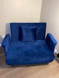 Hashtag Home Warwick 47.64'' Pull Out Velvet Sofa