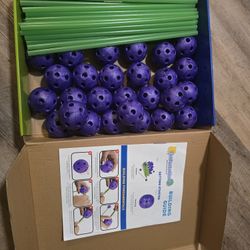 Fun Forts Glow Fort Building Kit for Kids - 81 Pack Glow in The Dark STEM Building Toys 