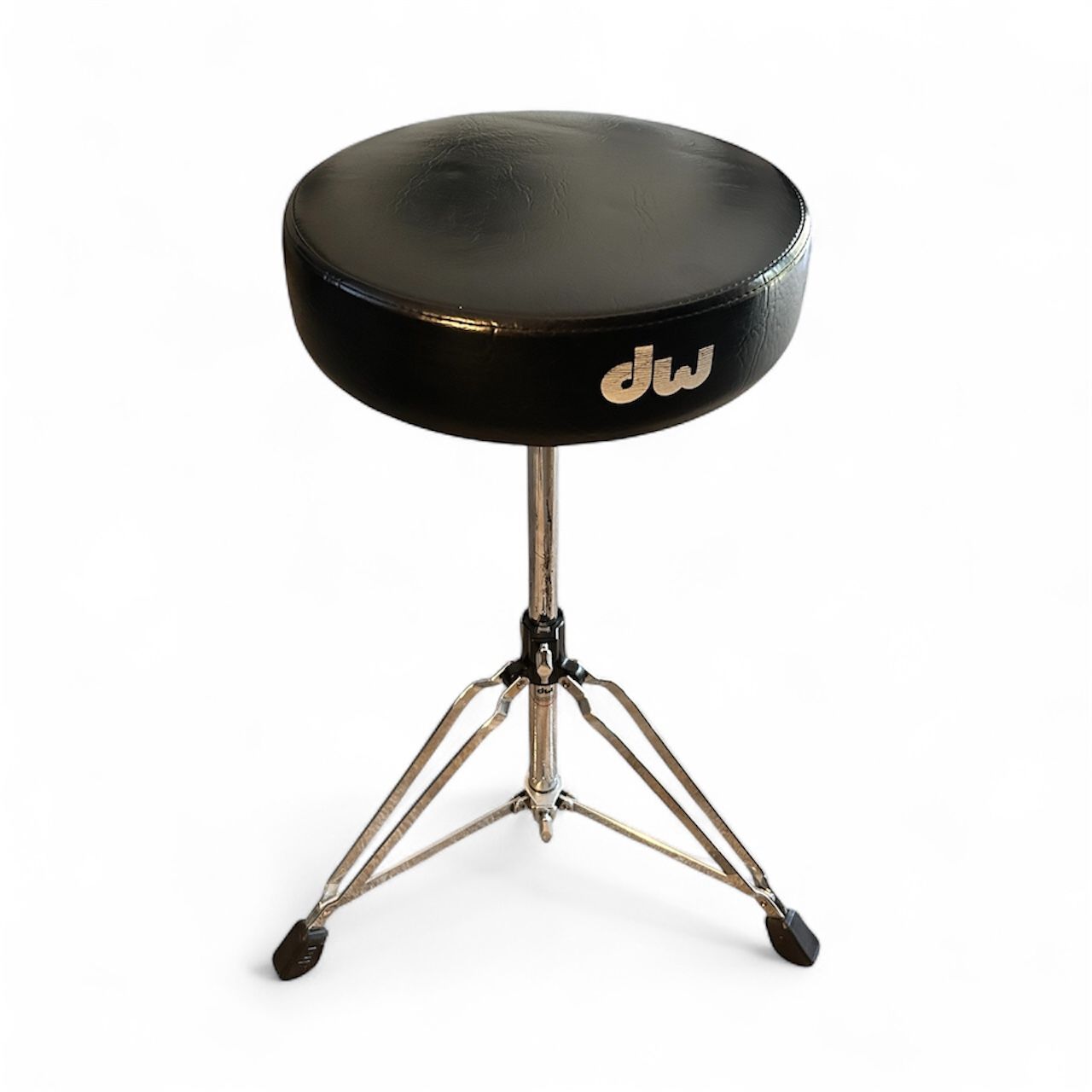 DW DWCP3100 3000 Series Round Drum Throne with Vise Memory Lock 2010s - Chrome